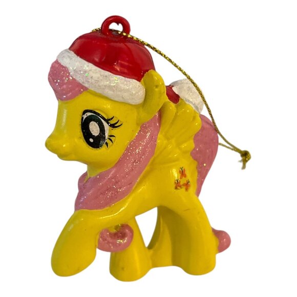 My Little Pony Christmas Ornament – Fluttershy with Santa Hat – 3.5” - Picture 1 of 5